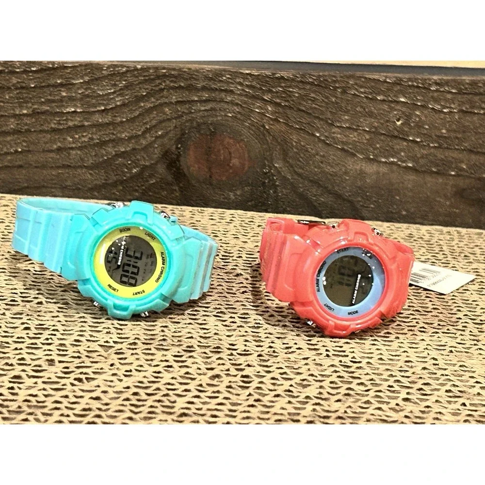 Xhilaration Lot Of 2 Women's Digital Watch – Stainless‎ Steel 35mm NEW
